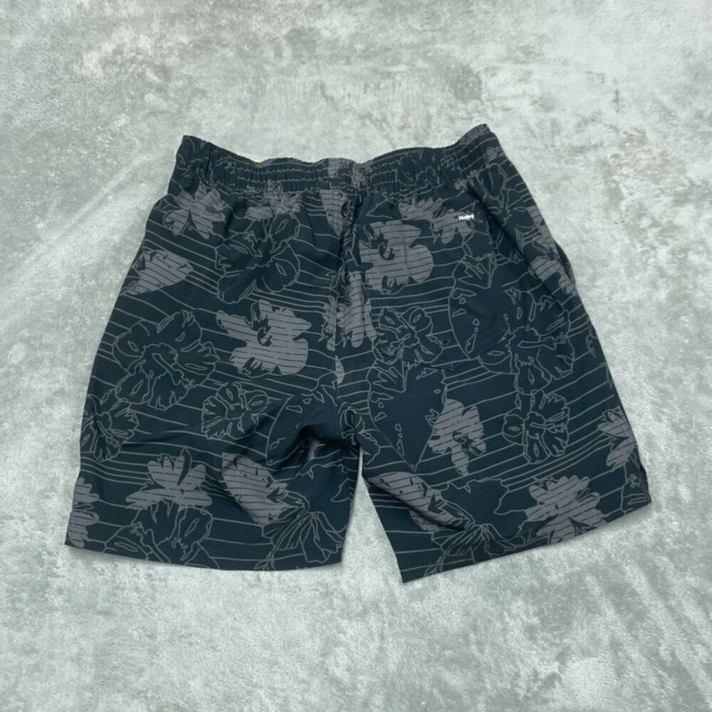 Hurley Mens Regular Fit Swim Shorts Size S Black Floral Print 6891 - Picture 5 of 6
